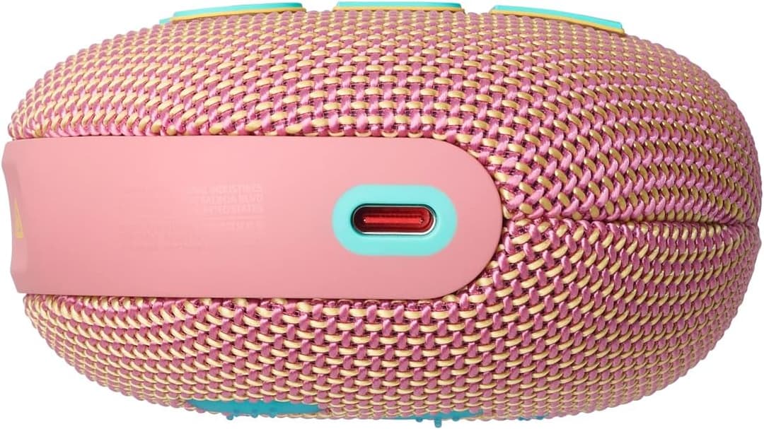 JBL Clip 5 Portable Bluetooth Speaker with Integrated Carabiner, Waterproof Design and 12-Hour Playtime, Pink - Image 3