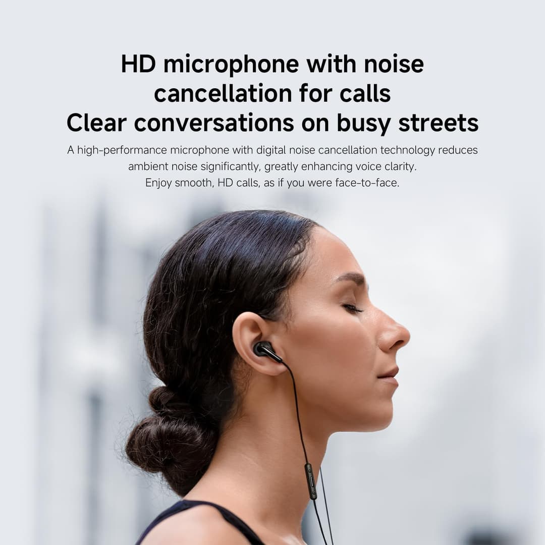 Xiaomi Type C Earphones 12.4mm Driver HD Microphone Three Button Control IP54 - Black - Image 6
