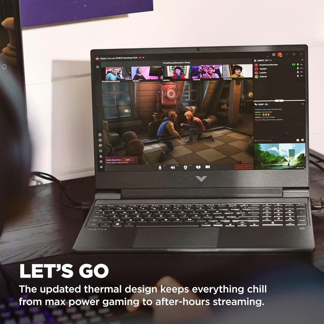 HP Victus 15-fb2002sa 15.6" Gaming Laptop AMD Ryzen 5, RTX 2050, 8GB, 512GB - Mica Silver - Image 4