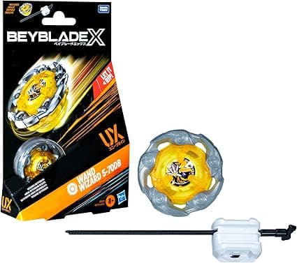 Beyblade X Wand Wizard 5-70DB UX Starter Pack Top and Launcher - Image 1