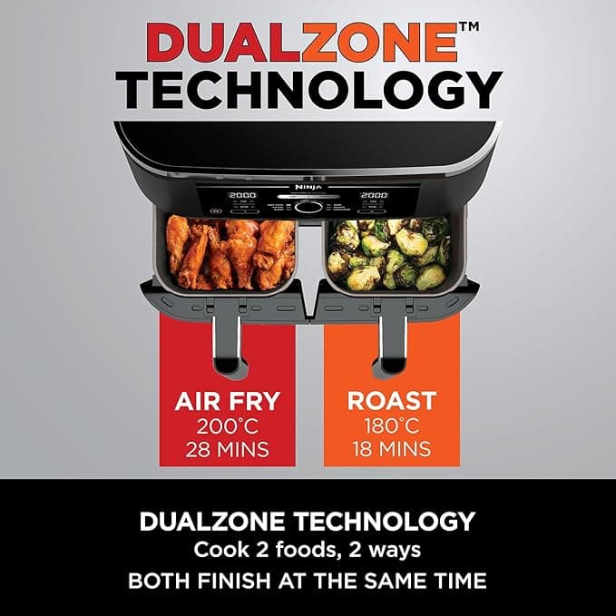 Ninja Foodi AF400UK MAX Dual Zone Air Fryer Black - Image 3