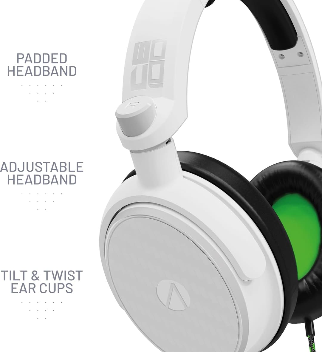 STEALTH C6,100 Gaming Headset Range (Green & White) - Image 3