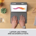 Logitech Combo Touch Keyboard Case with Trackpad for iPad 7th 8th and 9th Gen - Black thumbnail 3