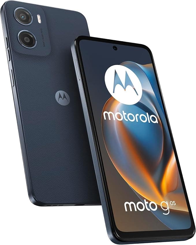 Motorola Moto G05, 6.67" Display, Octa-Core, 8GB RAM, 128GB, 5200mAh Battery, Denim Blue - Image 1