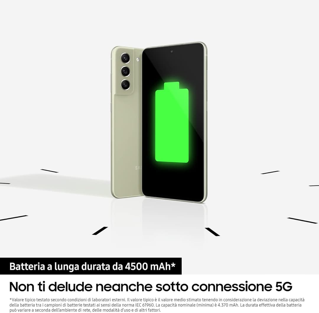 Samsung Galaxy S21 FE 5G 128GB OLED Display, Android 12 - Olive - Image 2