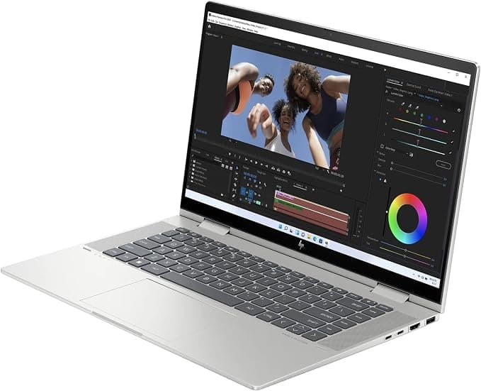 HP ENVY x360 15.6" OLED 2-in-1 Laptop, Intel Core i5, 8GB RAM, 512GB SSD - Silver - Image 2