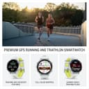 Garmin Forerunner 970 Premium GPS Running and Triathlon Smartwatch Titanium Whitestone Amp Yellow Band thumbnail 3
