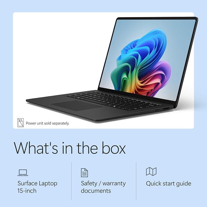 Microsoft Surface Laptop 15 Inch 8th Edition Snapdragon X2 Elite 16GB 1TB Copilot+ PC  - Black - Image 6