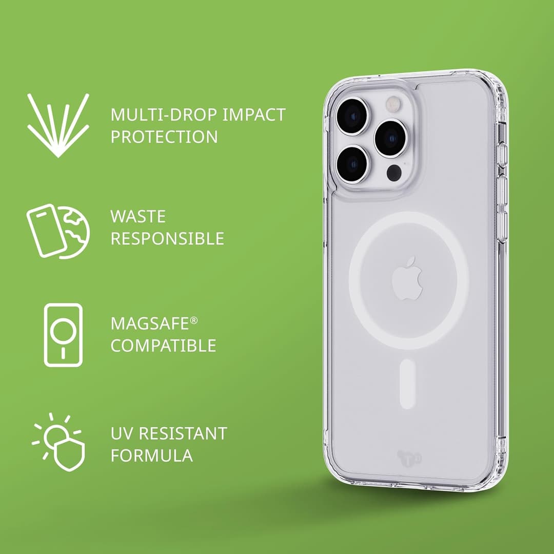 tech21 Evo Clear MagSafe Case for iPhone 15 Pro Max Clear Impact Protection - Image 3
