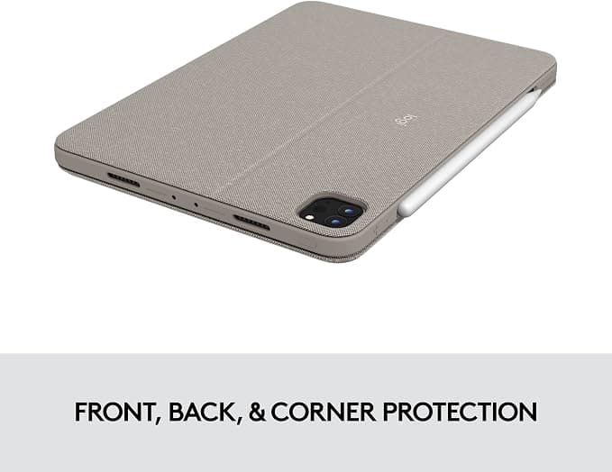 Logitech Tablet Keyboard for iPad 11 Inch 1st 2nd and 3rd Gen Smart Connector Sand - Image 3