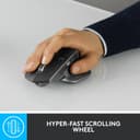 Logitech MX Master 2S Bluetooth Edition Wireless Mouse, Multi-Surface, Hyper-Fast Scrolling, Ergonomic, Rechargeable, Connects Up to 3 Mac/PC Computers - Graphite thumbnail 4