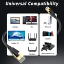 Cat 8 Ethernet Cable 5M – High-Speed 40Gbps RJ45 LAN Cable, Weatherproof thumbnail 3
