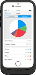 mophie Space Pack Battery Case with 32GB Storage for Apple iPhone 6/6S – Black thumbnail 5