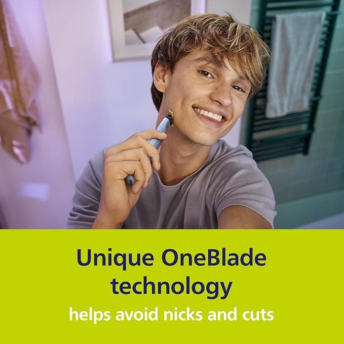 Philips OneBlade QP225/50 Anti-Friction Replacement Blades 2 Pack, Compatible with OneBlade & Pro Trimmers - Image 2