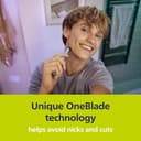 Philips OneBlade QP225/50 Anti-Friction Replacement Blades 2 Pack, Compatible with OneBlade & Pro Trimmers thumbnail 2