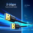UGREEN USB 3.0 A to A Cable 1M – SuperSpeed Data Transfer thumbnail 2