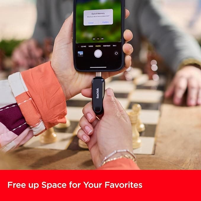 SanDisk Phone Drive 256GB USB-C USB-A Flash Drive - Black - Image 2