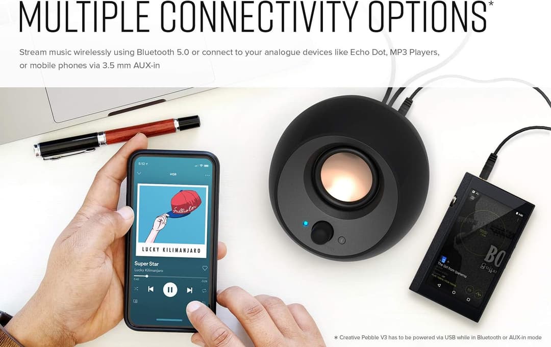 Creative Pebble V3 Speakers Black - Image 2