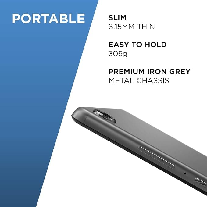 Lenovo Smart Tab M8 8 Inch HD Android Tablet 32GB WiFi Iron - Grey - Image 3