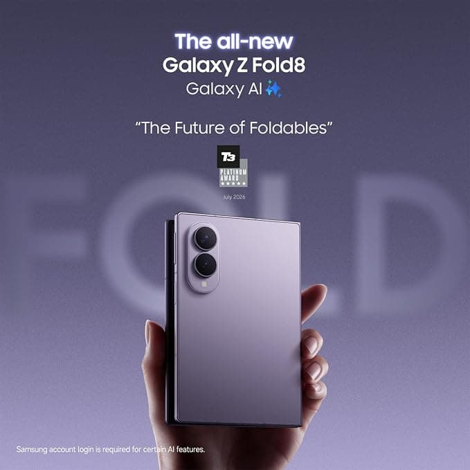 Samsung Galaxy Z Fold8 5G 256GB 12GB RAM Smartphone - Lavender - Image 2