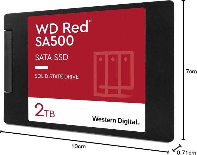 WD Red SA500 2TB SATA III 2.5 Inch NAS SSD WDS200T2R0A - Image 5