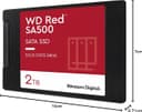 WD Red SA500 2TB SATA III 2.5 Inch NAS SSD WDS200T2R0A thumbnail 5