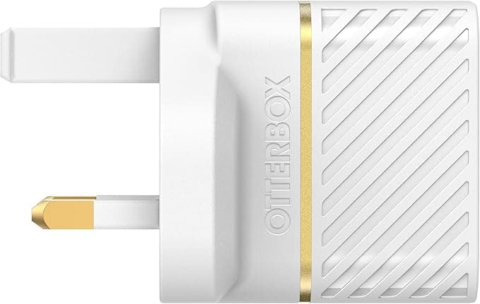 OtterBox 20W USB-C PD Fast Wall Charger, UK Plug, For Smartphone & Tablet, Drop Tested, Ultra Durable - White - Image 2