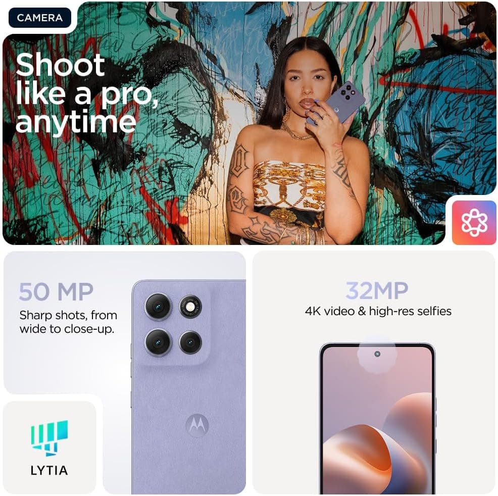 Motorola G86 5G 8GB 256GB Snapdragon 870, 50MP Camera - Cosmic Sky - Image 4