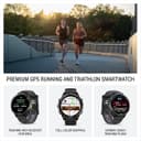 Garmin Forerunner 970 GPS Running Triathlon Smartwatch 47mm 1.4 Inch AMOLED 32GB Sapphire Lens LED Flashlight - Black thumbnail 3