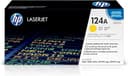 HP 124A Q6002A Original LaserJet Toner Cartridge for HP Color LaserJet Printers - Yellow  thumbnail 1