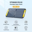 VTOMAN VS110 110W Portable Foldable Solar Panel - Black thumbnail 8