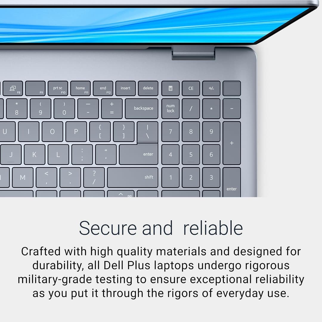 Dell 16 Plus DB16250 Copilot+ PC 16 Inch 2.5K Laptop Intel Core Ultra 7 256V 16GB RAM 512GB - Ice Blue - Image 4