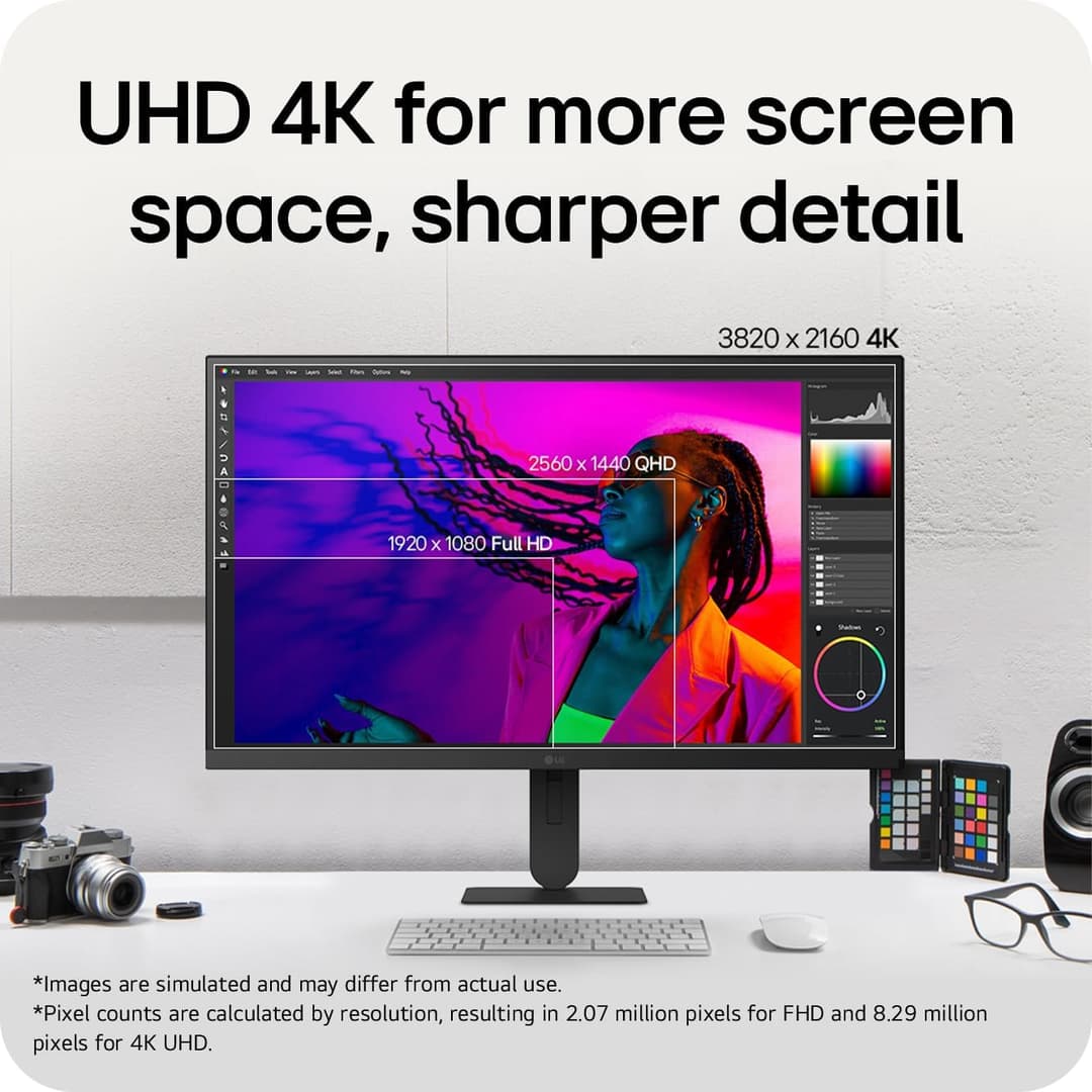 LG UltraFine U7 27U710B-B 27 Inch 4K UHD IPS Monitor HDR10 DCI-P3 90% - Black - Image 5