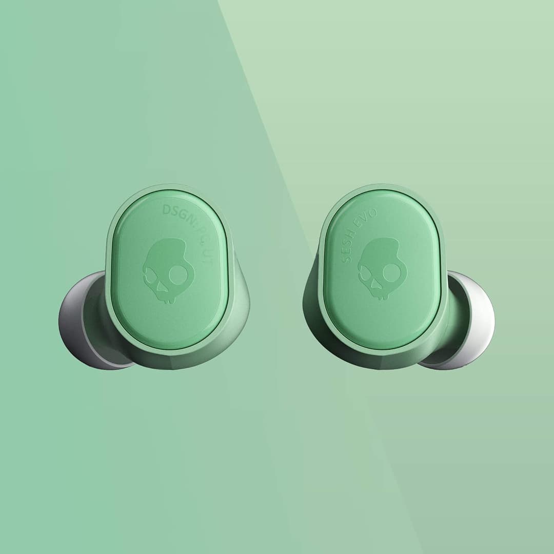 Skullcandy Sesh Evo True Wireless Earbuds - IP55 Water Resistant - Mint Green - Image 3
