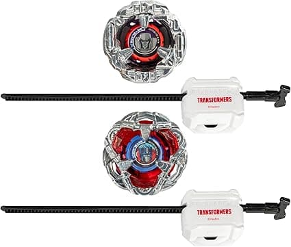 Beyblade X Transformers Optimus Prime vs Megatron 4-60P, 4-80B Multipack Spinning Tops with Launchers (8+) - Image 2