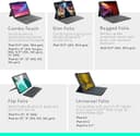 Logitech Tablet Keyboard for iPad 11 Inch 1st 2nd and 3rd Gen Smart Connector Sand thumbnail 4