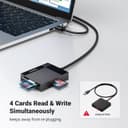 UGREEN 4-in-1 USB 3.0 Card Reader – SD, CF, Micro SD, MS, High-Speed 5Gbps thumbnail 3