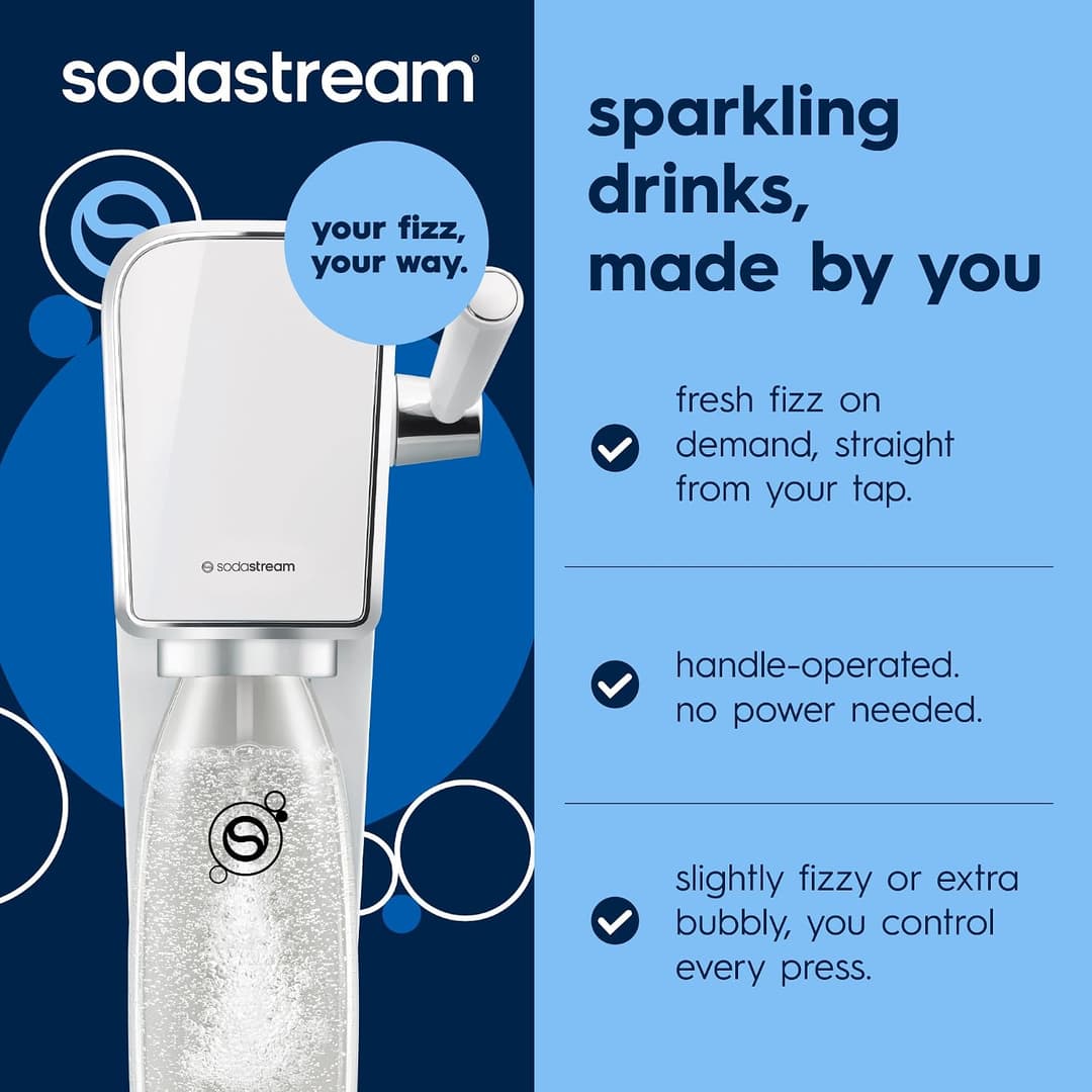 SodaStream Art Sparkling Water Maker Starter Kit White - Image 5
