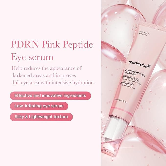 Medicube Salmon DNA PDRN Eye Cream with Retinol & Niacinamide, 1.01 fl. oz. - Image 2