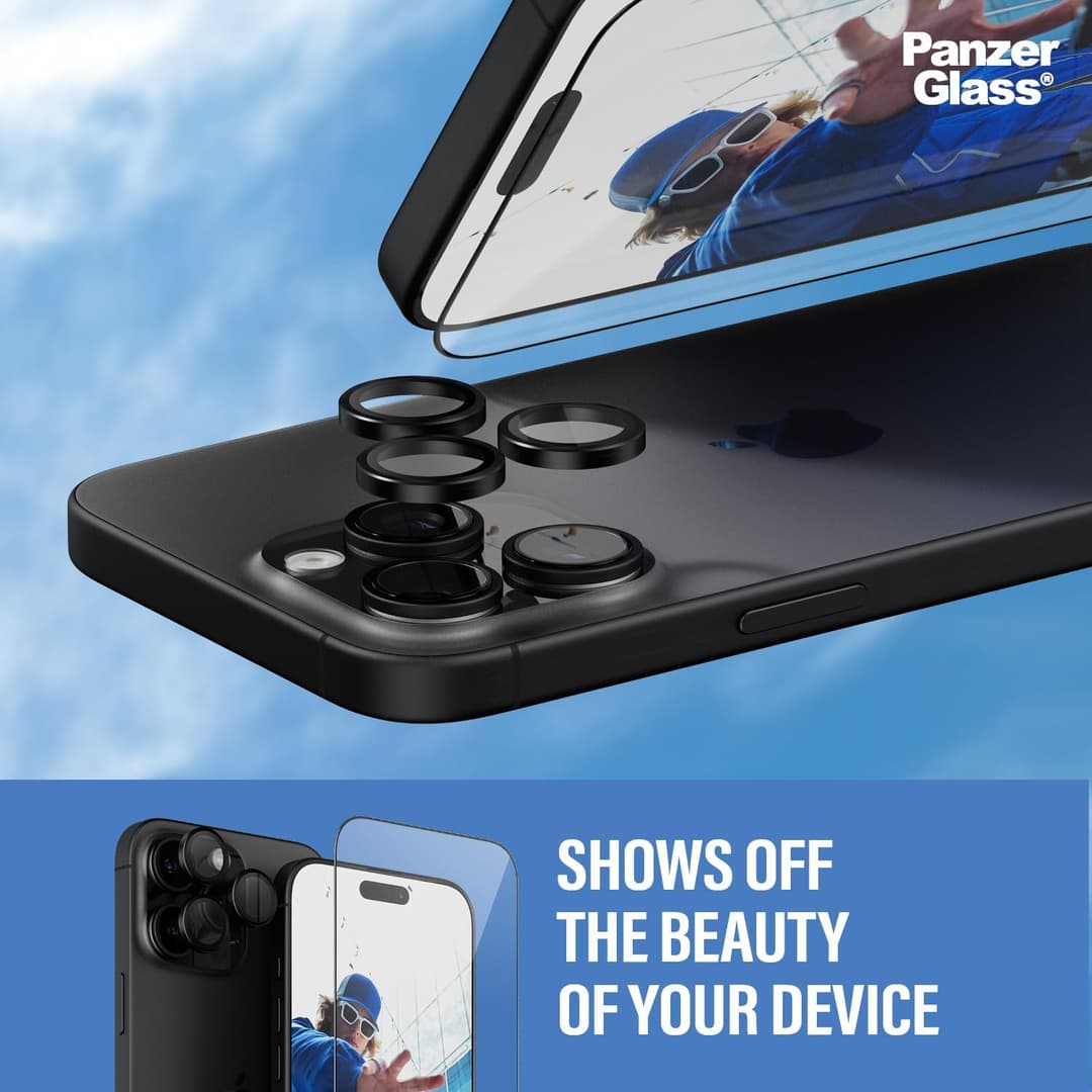 PanzerGlass® 2-in-1 Protection Pack for Apple iPhone 16 Pro Max - Black - Image 4