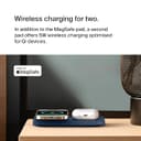 Belkin BoostCharge Pro 2-in-1 MagSafe Wireless Charging Pad 15W Blue thumbnail 3