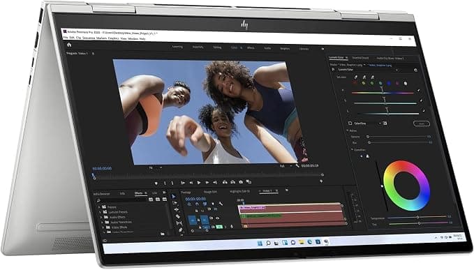 HP ENVY x360 15.6" OLED 2-in-1 Laptop, Intel Core i5, 8GB RAM, 512GB SSD - Silver - Image 4