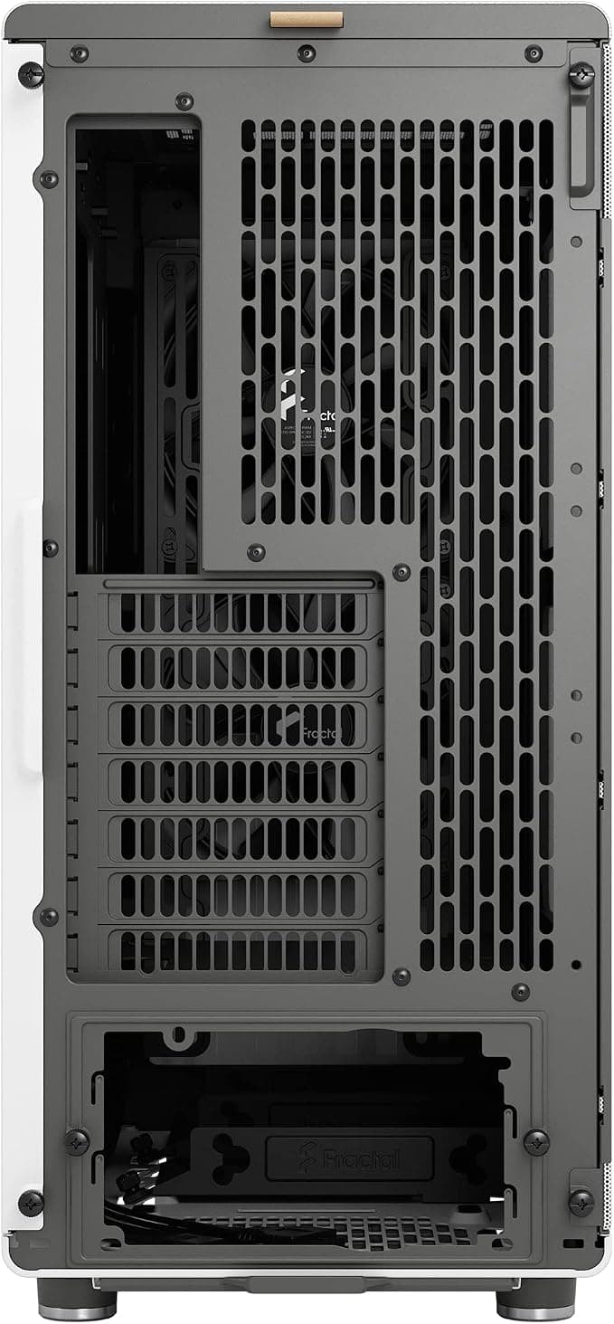 Fractal Design North ATX Mid Tower PC Gaming Case Mesh Side Panel Chalk White with Oak Front - Image 3