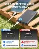 INIU 10000mAh Power Bank – Slim Portable USB-C Fast Charging Battery Pack for iPhone, Samsung & iPad thumbnail 5