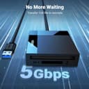 UGREEN 4-in-1 USB 3.0 Card Reader – SD, CF, Micro SD, MS, High-Speed 5Gbps thumbnail 4