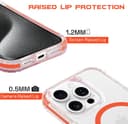 OX Grip Case for iPhone 15 Pro Max - Shockproof Military Grade Drop Protection Anti Scratch Cover Screen & Raised Camera Frame - Compatible with MagSafe - Robin Red thumbnail 4
