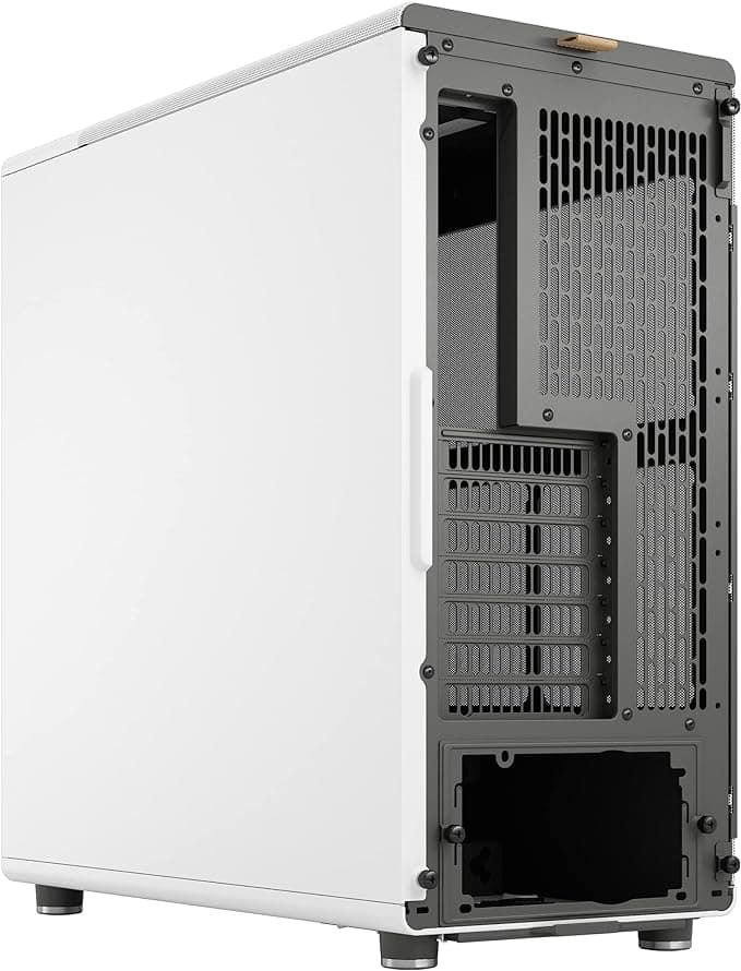 Fractal Design North ATX Mid Tower PC Gaming Case Mesh Side Panel Chalk White with Oak Front - Image 5