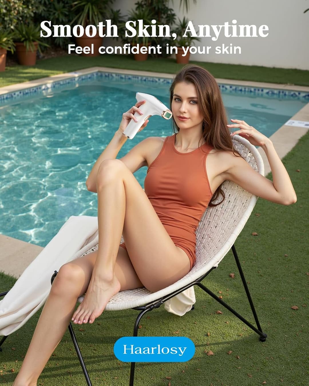 Haarlosy IPL Laser Hair Removal Device 3-in-1, 9 Levels, 999,900 Flashes, Auto Mode - White Gold - Image 7