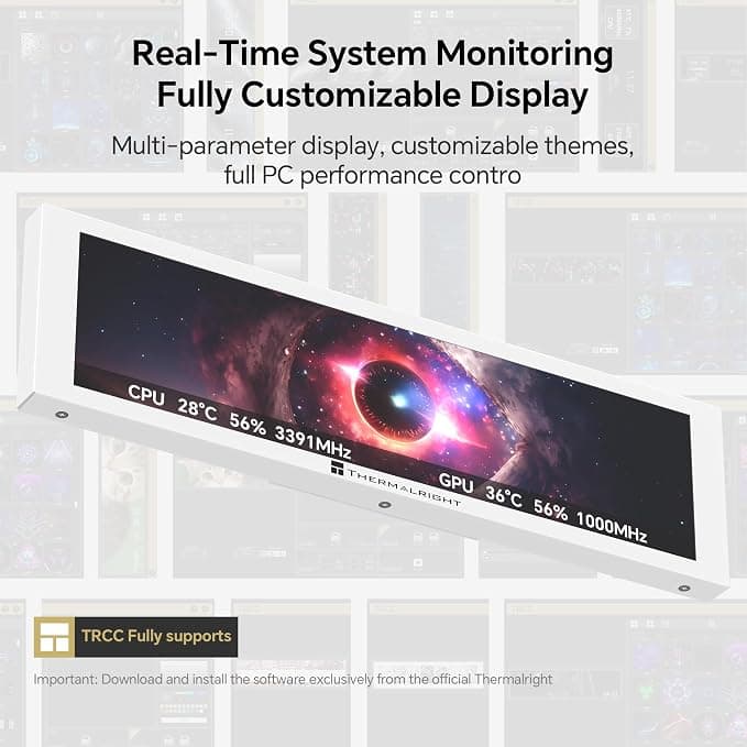 Thermalright Trofeo Vision LCD AIO Display 9.16" USB-C Black - Image 4
