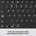 Logitech Combo Touch Keyboard Case with Trackpad for iPad 7th 8th and 9th Gen - Black thumbnail 4